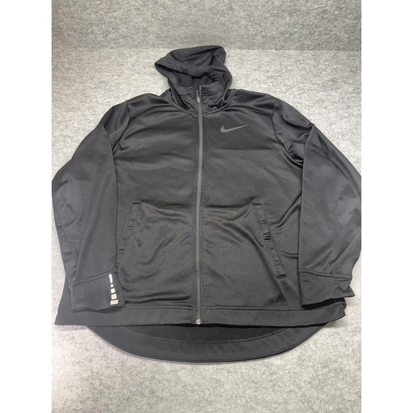 Nike Basketball Dri-FIT Full Zip‎ Hoodie Jacket Mens XL Reflective Sweatshirt - Picture 2 of 8